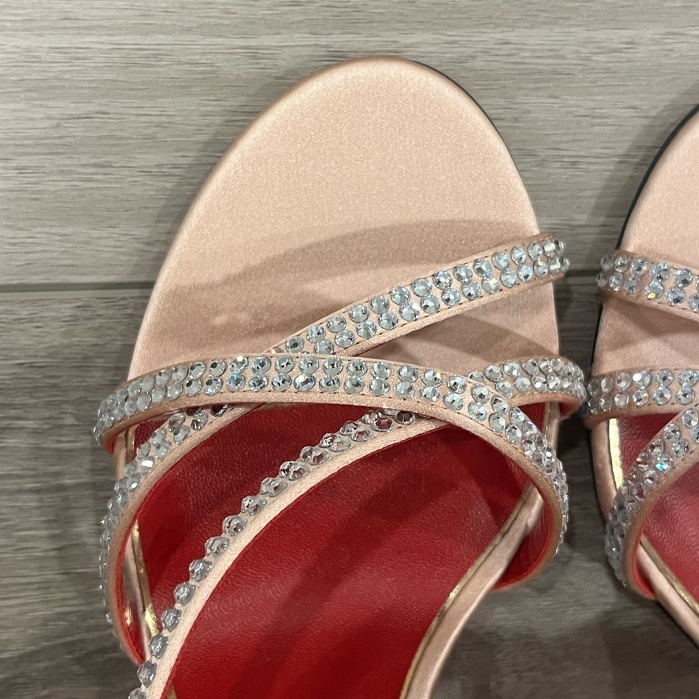 Valentino Garavani Dans Le Foyer Satin Sandal With Crystals 105 mm Size EU 38 - Picture 8 of 15